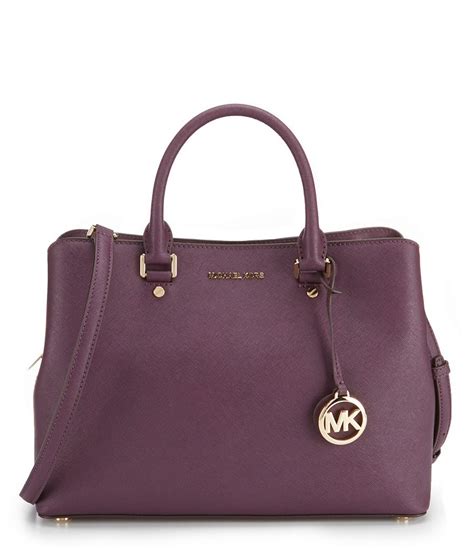 michael kors m-1608 h 16 savannah tasche in dunkelrot|Michael Kors Large Savannah Satchel .